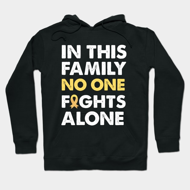 In This Family No One Fights Alone Hoodie by sanavoc